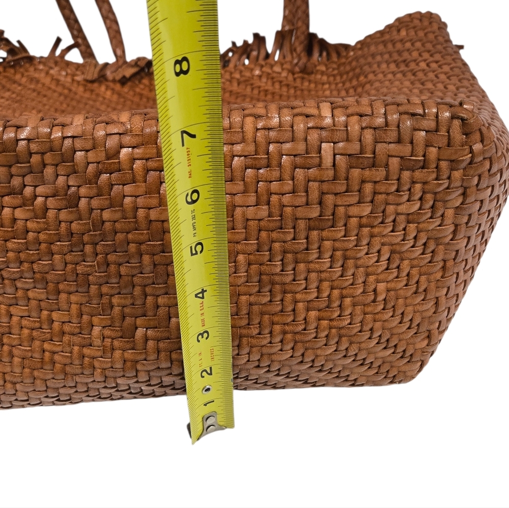 Loeffler Randall Leather Woven  Tote in Brown - Picture 10 of 12